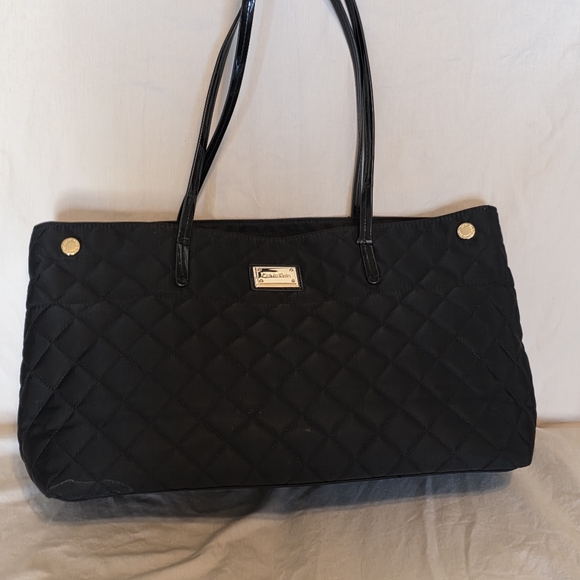 Calvin Klein Black Quilted Nylon On The Outside Tote Bag - Picture 2 of 13